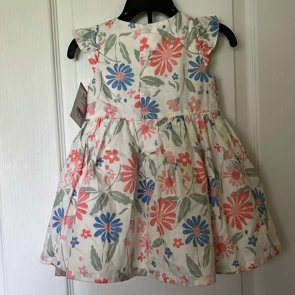 🆕 Carter’s Baby Girl Floral Dress Size 12 Months